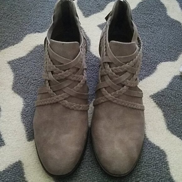 Fergalicious Shoes - Fergalicious Braided Ankle Booties Size 8.5 New